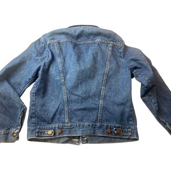 Vintage 1970s Rustler Jean Jacket  79111SW | Mens M, Blue Denim Trucker, USA - Picture 2 of 16